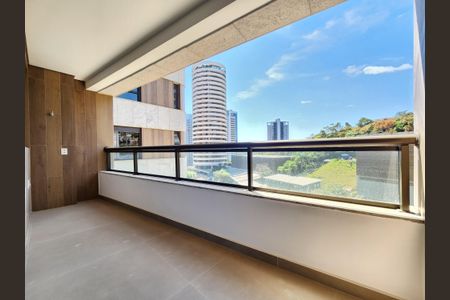 Varanda da Sala de apartamento à venda com 3 quartos, 114m² em Vila das Flores, Nova Lima
