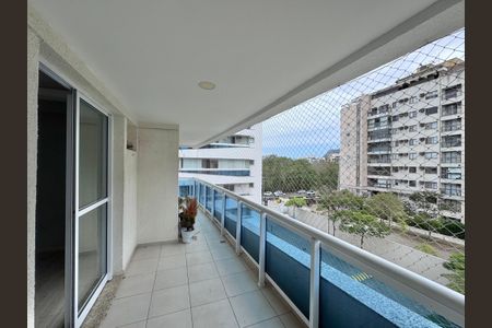 Varanda da Sala de apartamento à venda com 3 quartos, 92m² em Recreio dos Bandeirantes, Rio de Janeiro