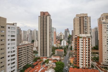 Vista da Sacada de kitnet/studio à venda com 1 quarto, 28m² em Perdizes, São Paulo