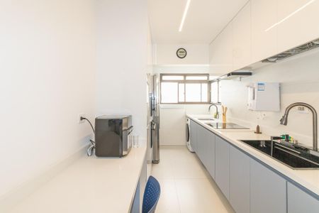 Cozinha de apartamento à venda com 3 quartos, 86m² em Moema, São Paulo