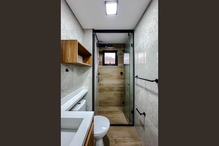 Banheiro de kitnet/studio à venda com 1 quarto, 33m² em Mooca, São Paulo