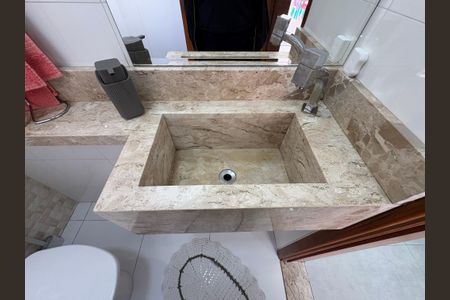 Lavabo de apartamento à venda com 3 quartos, 104m² em Vila Camilópolis, Santo André