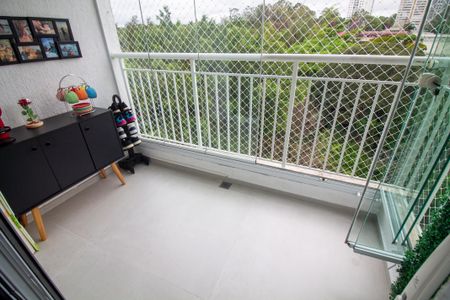 Varanda da Sala de apartamento para alugar com 2 quartos, 64m² em Chácara Santo Antônio, São Paulo