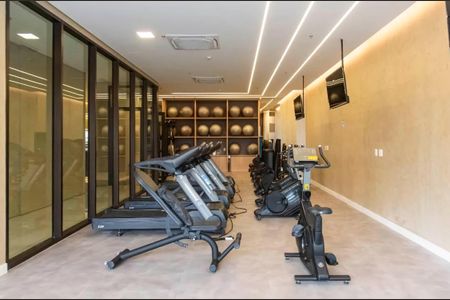 Studio para alugar com 27m², 1 quarto e sem vaga Studio para alugar com 27m², 1 quarto e sem vagaÁrea comum - Academia