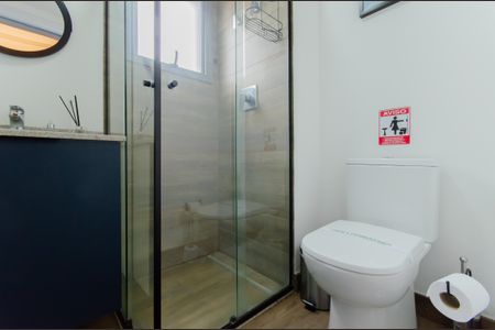 Studio para alugar com 27m², 1 quarto e sem vaga Studio para alugar com 27m², 1 quarto e sem vagaBanheiro