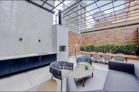 Studio para alugar com 27m², 1 quarto e sem vaga Studio para alugar com 27m², 1 quarto e sem vagaÁrea comum - Churrasqueira