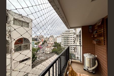 Varanda da sala de apartamento à venda com 2 quartos, 85m² em Botafogo, Rio de Janeiro