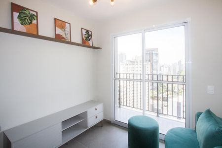 Sala de apartamento à venda com 1 quarto, 26m² em Campo Belo, São Paulo