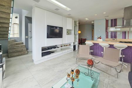 Sala de apartamento para alugar com 3 quartos, 215m² em Tortuga, Guarujá