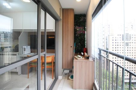 Varanda do Studio de kitnet/studio para alugar com 1 quarto, 25m² em Indianópolis, São Paulo