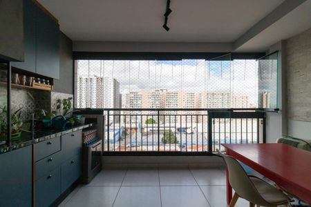 Varanda da Sala de apartamento à venda com 2 quartos, 67m² em Barra Funda, São Paulo