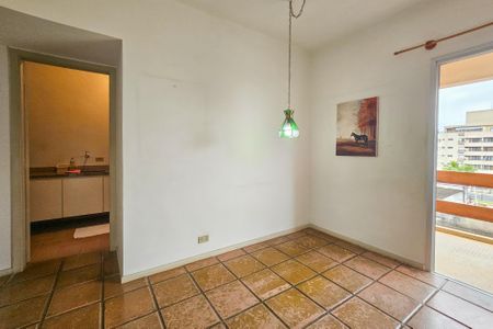Sala de apartamento para alugar com 1 quarto, 60m² em Jardim Praiano, Guarujá