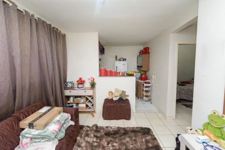 Sala de apartamento para alugar com 2 quartos, 45m² em Santa Maria, Contagem