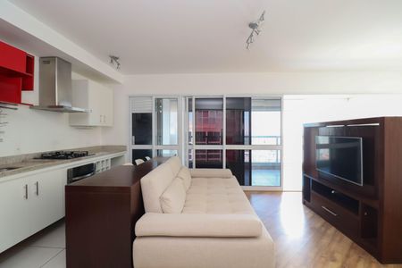 Sala/Cozinha de apartamento à venda com 2 quartos, 57m² em Pinheiros, São Paulo