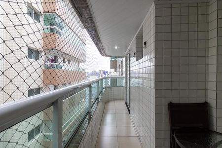 Varanda da Sala de apartamento para alugar com 2 quartos, 54m² em Guilhermina, Praia Grande