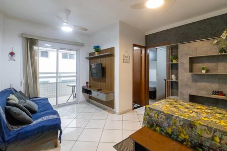Sala de apartamento para alugar com 2 quartos, 54m² em Guilhermina, Praia Grande