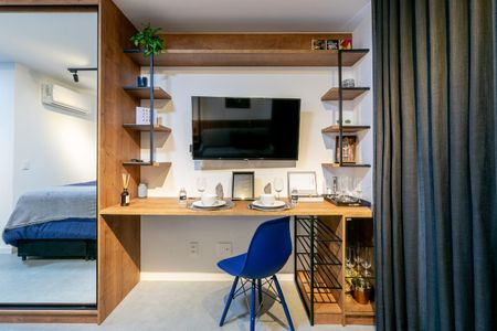 Sala de kitnet/studio para alugar com 1 quarto, 30m² em Auxiliadora, Porto Alegre