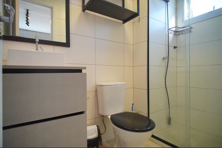 Banheiro de kitnet/studio para alugar com 1 quarto, 35m² em Centro, Novo Hamburgo