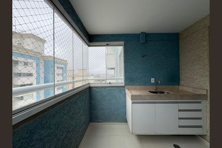 Varanda da Sala de apartamento para alugar com 2 quartos, 60m² em Vila Valparaíso, Santo André