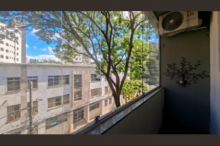 Varanda da Sala de apartamento à venda com 3 quartos, 110m² em Santo Agostinho, Belo Horizonte