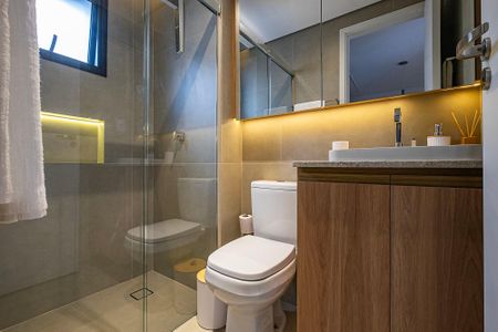 Banheiro de apartamento para alugar com 1 quarto, 35m² em Sumarezinho, São Paulo