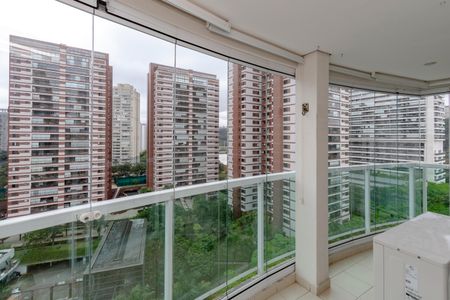Varanda da Sala de apartamento para alugar com 2 quartos, 74m² em Santo Amaro, São Paulo