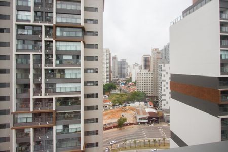 vista da Sacada de kitnet/studio à venda com 1 quarto, 25m² em Jardim das Acacias, São Paulo