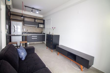 Sala de apartamento para alugar com 1 quarto, 43m² em Brooklin, São Paulo