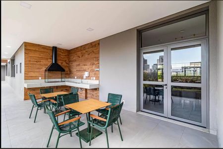 Apartamento à venda com 27m², 1 quarto e sem vaga Apartamento à venda com 27m², 1 quarto e sem vagaÁrea comum - Churrasqueira