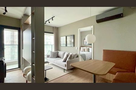 Sala de apartamento para alugar com 1 quarto, 41m² em Jardins, São Paulo