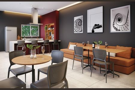Apartamento à venda com 43m², 2 quartos e 1 vaga Apartamento à venda com 43m², 2 quartos e 1 vagaÁrea comum - Salão de festas