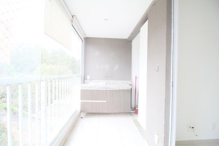 Varanda da Sala de apartamento para alugar com 1 quarto, 44m² em Vila Andrade, São Paulo