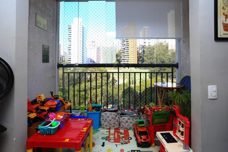 Varanda da Sala de apartamento à venda com 2 quartos, 64m² em Jardim Caboré, São Paulo