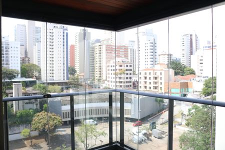 Varanda da Sala de apartamento à venda com 1 quarto, 56m² em Pacaembu, São Paulo