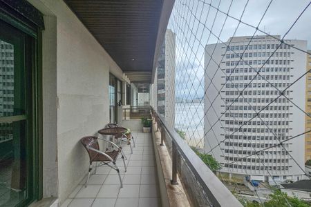 Varanda da Sala de apartamento para alugar com 3 quartos, 98m² em Centro, Guarujá