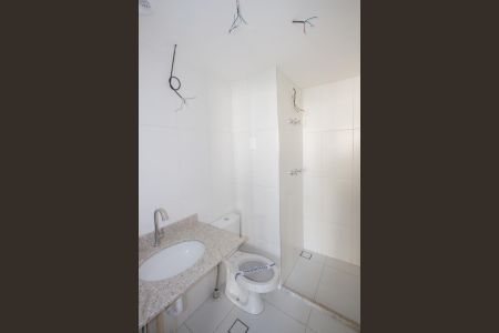 Banheiro Social de kitnet/studio para alugar com 1 quarto, 27m² em Brooklin Paulista, São Paulo