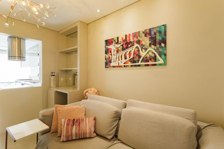 Sala de apartamento para alugar com 1 quarto, 50m² em Vila Olímpia, São Paulo