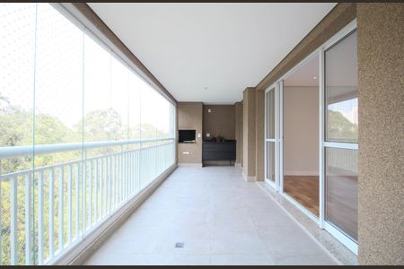 Varanda da Sala de apartamento para alugar com 3 quartos, 138m² em Vila Andrade, São Paulo