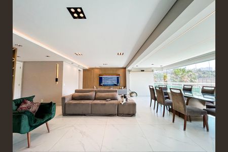 Sala de apartamento para alugar com 3 quartos, 138m² em Jardim Caravelas, São Paulo
