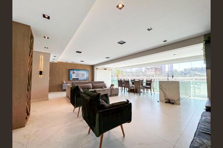 Sala de apartamento para alugar com 3 quartos, 138m² em Jardim Caravelas, São Paulo