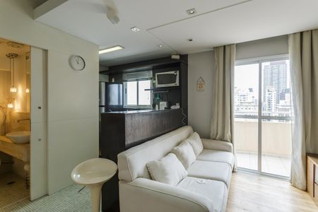 Sala de apartamento para alugar com 1 quarto, 76m² em Itaim Bibi, São Paulo