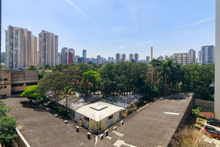 Vista da Sala de apartamento à venda com 1 quarto, 59m² em Santo Amaro, São Paulo