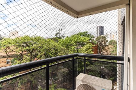 Varanda da Sala de apartamento para alugar com 1 quarto, 42m² em Higienópolis, São Paulo