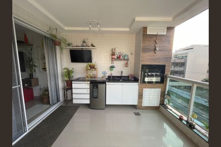 Varanda gourmet de apartamento à venda com 3 quartos, 109m² em Recreio dos Bandeirantes, Rio de Janeiro