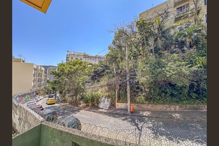 Vista da Sala de apartamento à venda com 1 quarto, 35m² em Laranjeiras, Rio de Janeiro