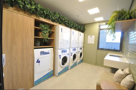 Studio à venda com 26m², 1 quarto e sem vagaLavanderia