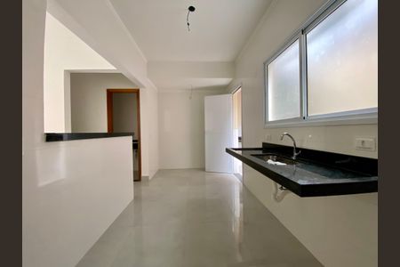 Cozinha de casa de condomínio para alugar com 2 quartos, 65m² em Sítio do Campo, Praia Grande