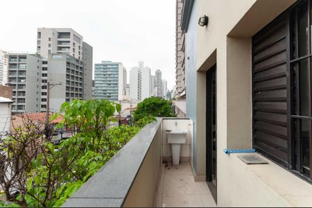 Varanda da Sala de apartamento para alugar com 1 quarto, 40m² em Perdizes, São Paulo