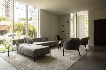 Studio à venda com 27m², 1 quarto e sem vagaHall social