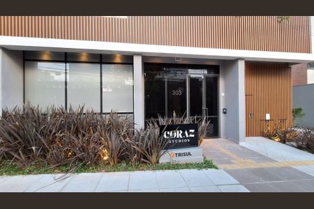 Studio para alugar com 25m², 1 quarto e sem vaga Studio para alugar com 25m², 1 quarto e sem vagaFachada